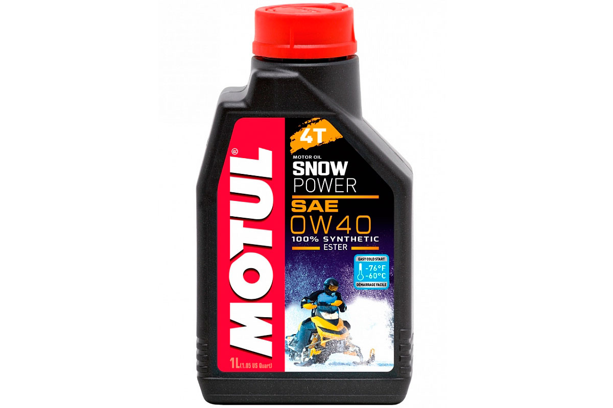 Масло Motul 4T Snowpower 0w40 1л (синтетика) для снегохода IRBIS TUNGUS 500L, 105891