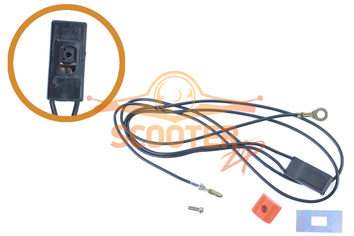 Выключатель( с проводами) для бензобура (мотобура) ECHO EA-410, A440000382