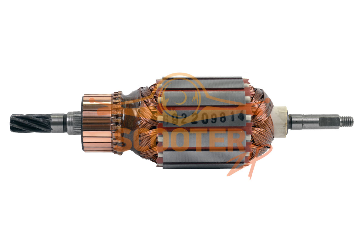 Ротор (Якорь) для электрокосы (триммера) MAKITA UR2300, YA00000508