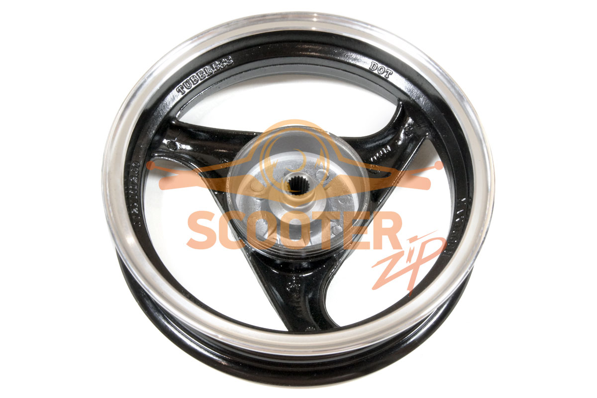 Диск колеса 12 x 2.50 задний барабанный тормоз (18 шлицов колодки d-110мм)  для китайского скутера, 194-6516