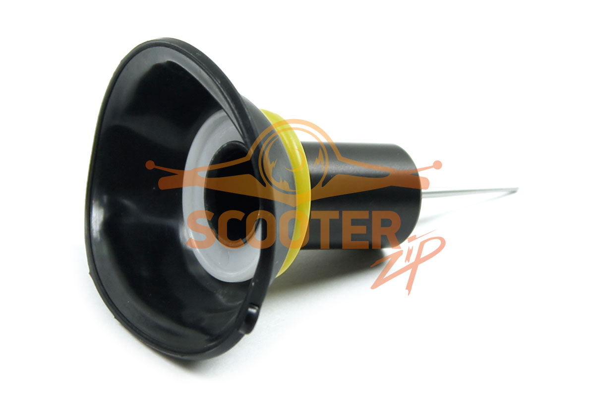 Мембрана (кругл. золотник d-18mm) с иглой для скутера Китаец с двигателем 139QMB 50-70 см3, 893-00200
