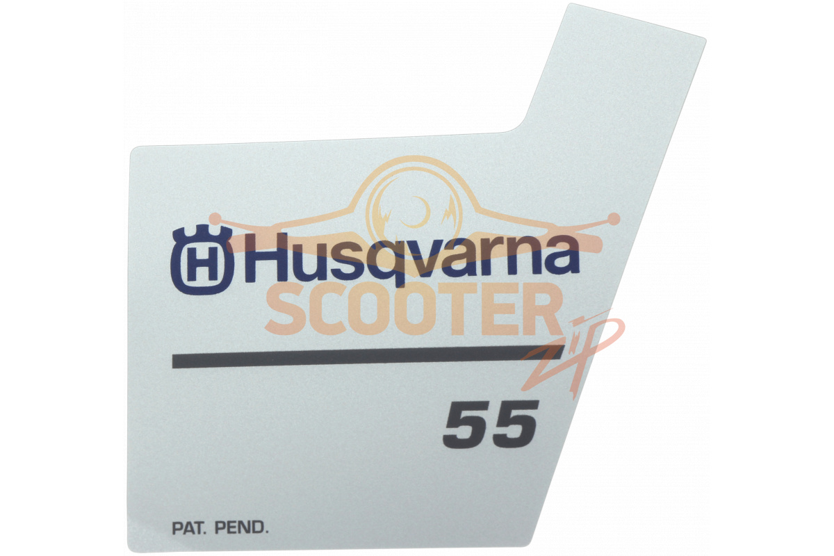 Наклейка для бензопилы Husqvarna 51, s/n 19900100001-19914000000, 5373598-01