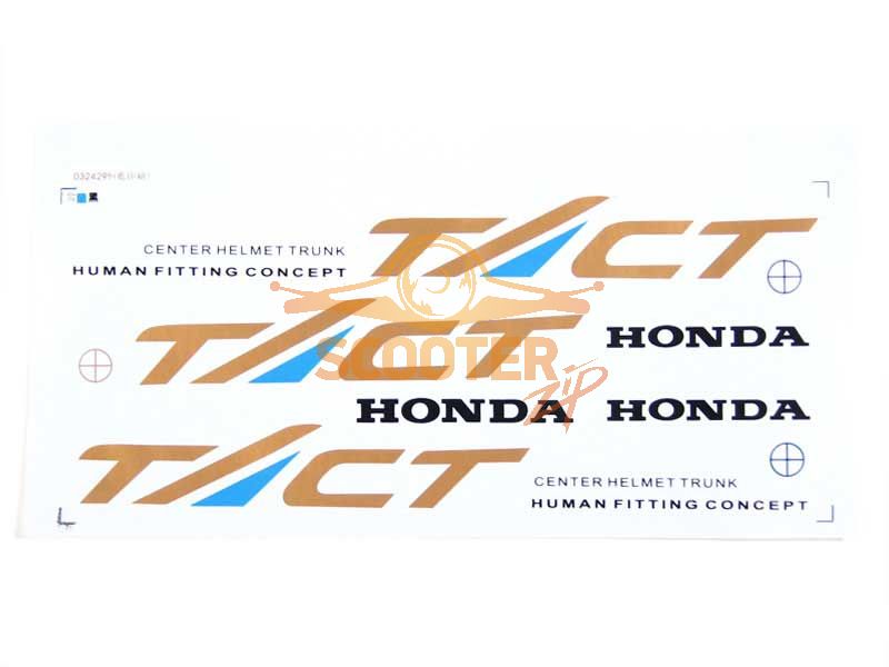 Наклейки (3шт) (5х24) Tact для скутера Honda Tact, 4620761960892