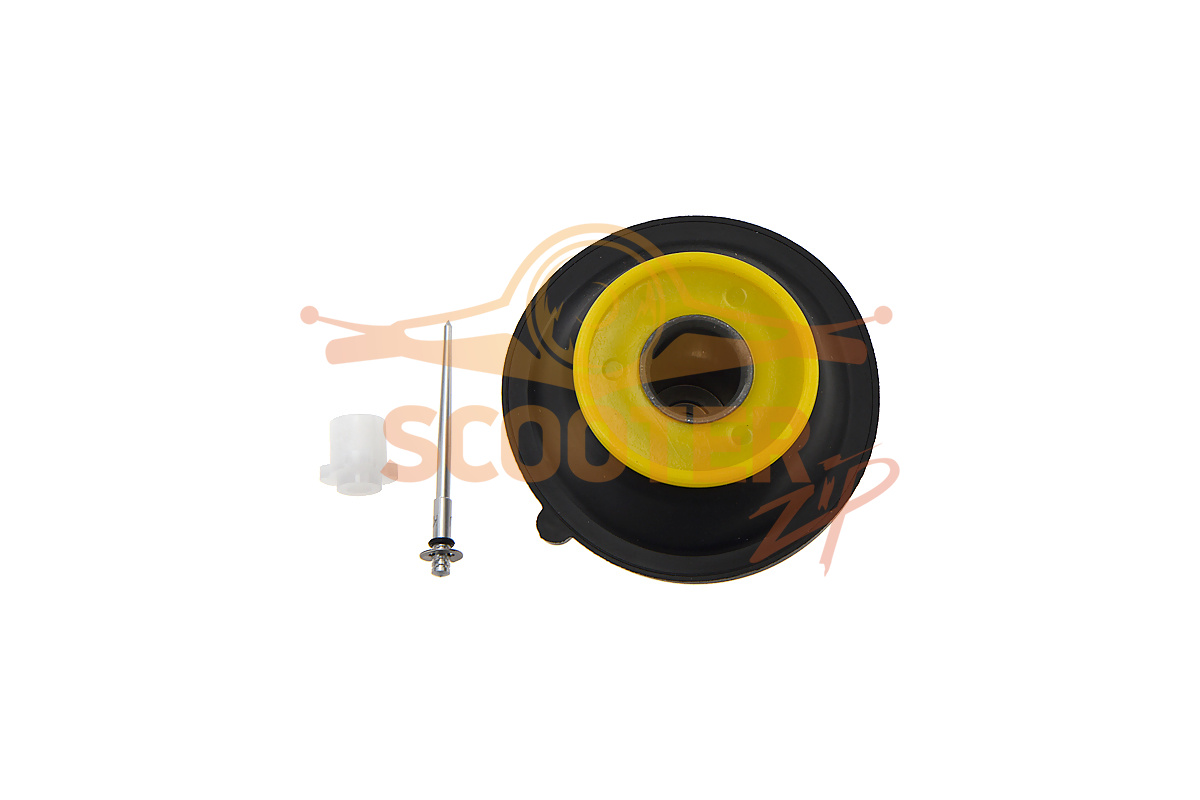Мембрана (круглый золотник d-16mm) с иглой для скутера с двигателем 4T 139QMB 50сс WM, 335-1911