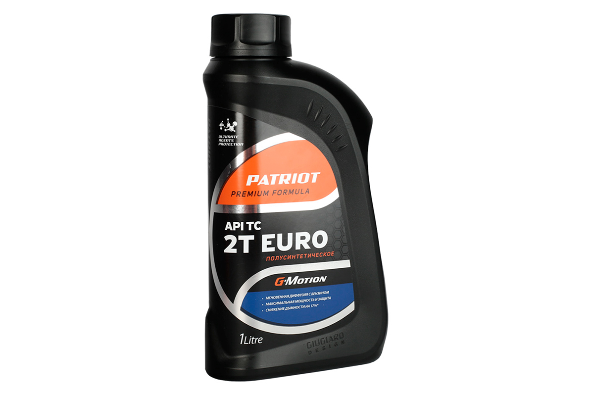 Масло полусинтетическое PATRIOT G-Motion 2Т EURO 1л для бензопилы PATRIOT PT 445 (21001697), 850030200