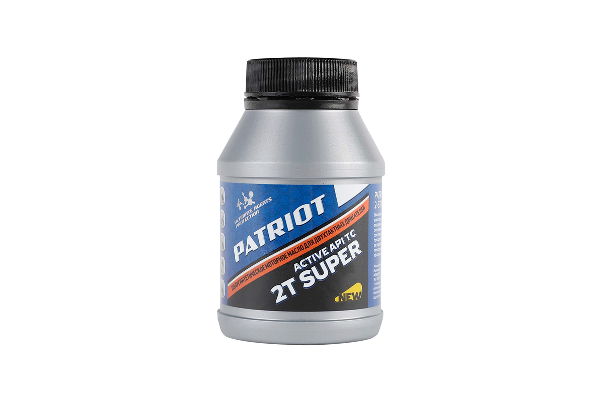 Масло полусинтетическое PATRIOT SUPER ACTIVE 2T 100 мл для бензопилы ECHO CS-550, 850030634