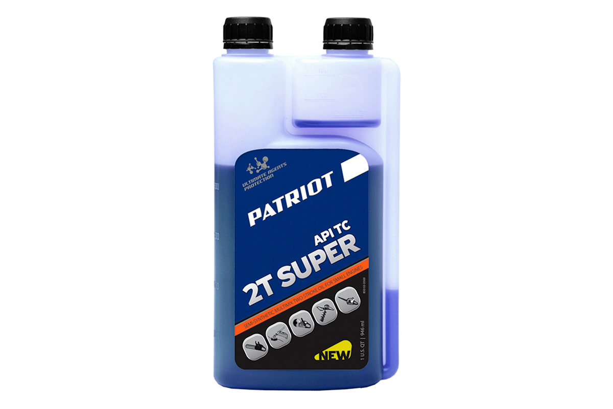 Масло полусинтетическое PATRIOT SUPER ACTIVE 2T дозаторная 0,946л для бензопилы ECHO CS-605, 850030569