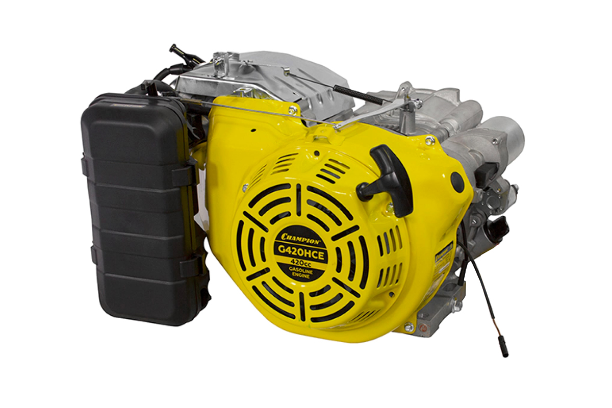 Двигатель CHAMPION G420HCE (15лс/11кВт 420см³ конус 29кг,GG6500/6500EBS/7000E/7200E/7501E/7501E-3), G420HCE