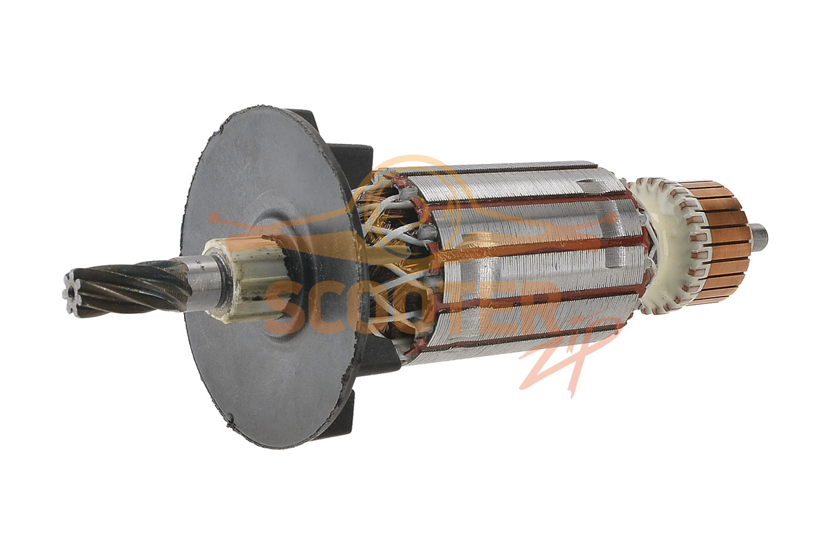 Ротор (Якорь) САРАПУЛ МВБ 2В (L-154.5 мм, D-34.5 мм, 7 зубов, наклон вправо), 889-1184
