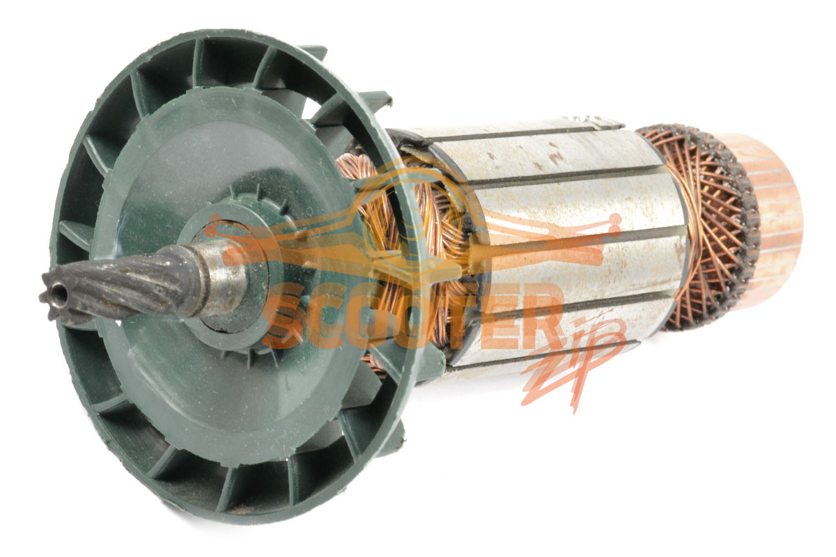 Ротор (Якорь) КАНАКОВО ДП-5119 (L-204.5 мм, D-45.5 мм, 7 зубов, наклон вправо), 889-1187