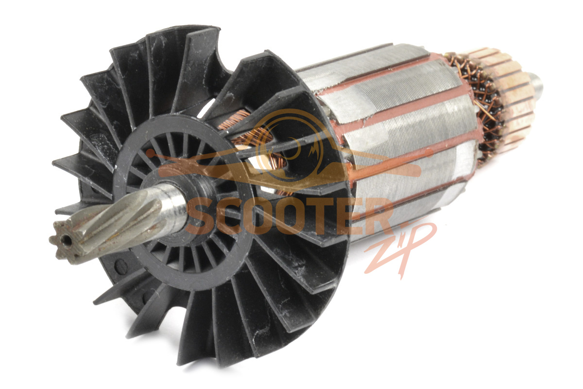 Ротор (Якорь) (L-153 мм, D-35 мм, 7 зубов, наклон влево) для перфоратора BOSCH GBH 2-26 RE (Тип 0611251708), 889-1203
