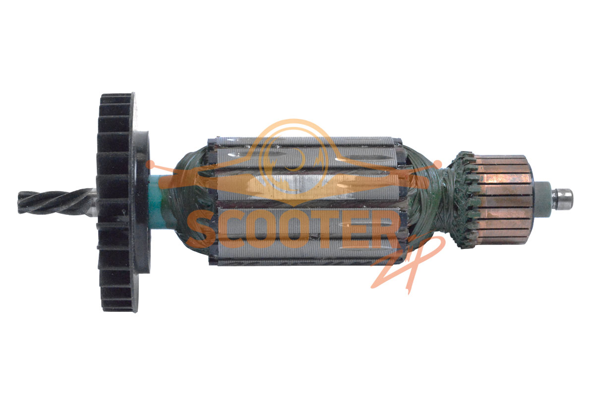 Ротор (Якорь) (L-151 мм, D-35 мм, 5 зубов, наклон влево) для дрели Фиолент МС8-16-РЭ, ИДФР684263051И