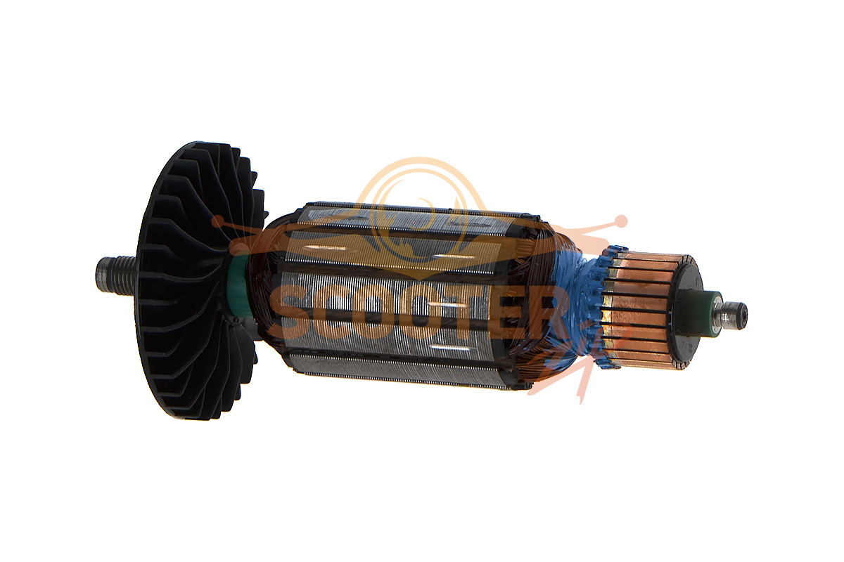 Ротор (Якорь) (L-150 мм, D-38 мм, резьба М9 (шаг 1.0 мм)) для фрезера Фиолент МФ3-1100Э (от 16.05.2012), ИДФР684263016И