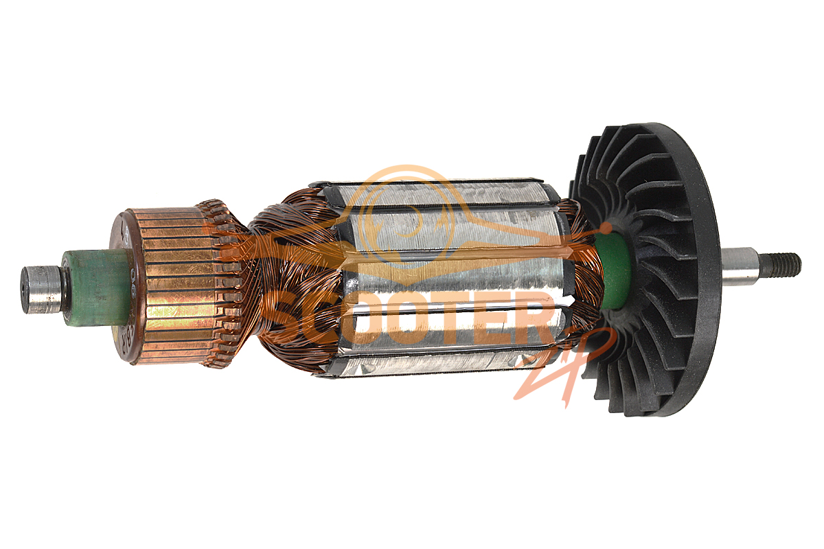 Ротор (Якорь) REBIR LSM3-150 0310002204 (L-180 мм, D-43 мм, резьба М6 (шаг 1.0 мм)), LSM3-150.02.00.00