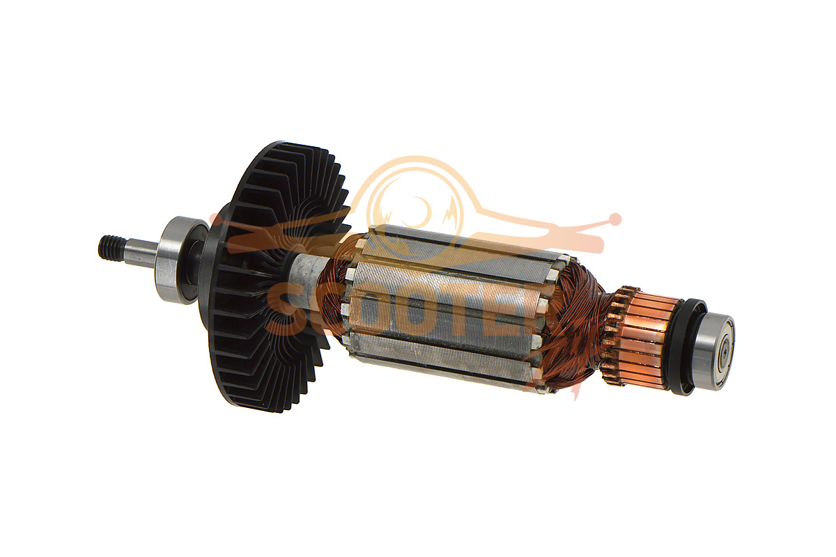 Ротор (Якорь) (L-195 мм, D-41 мм, резьба М8 (шаг 1.25 мм)) для электропилы цепной MAKITA UC3041A, 513893-1