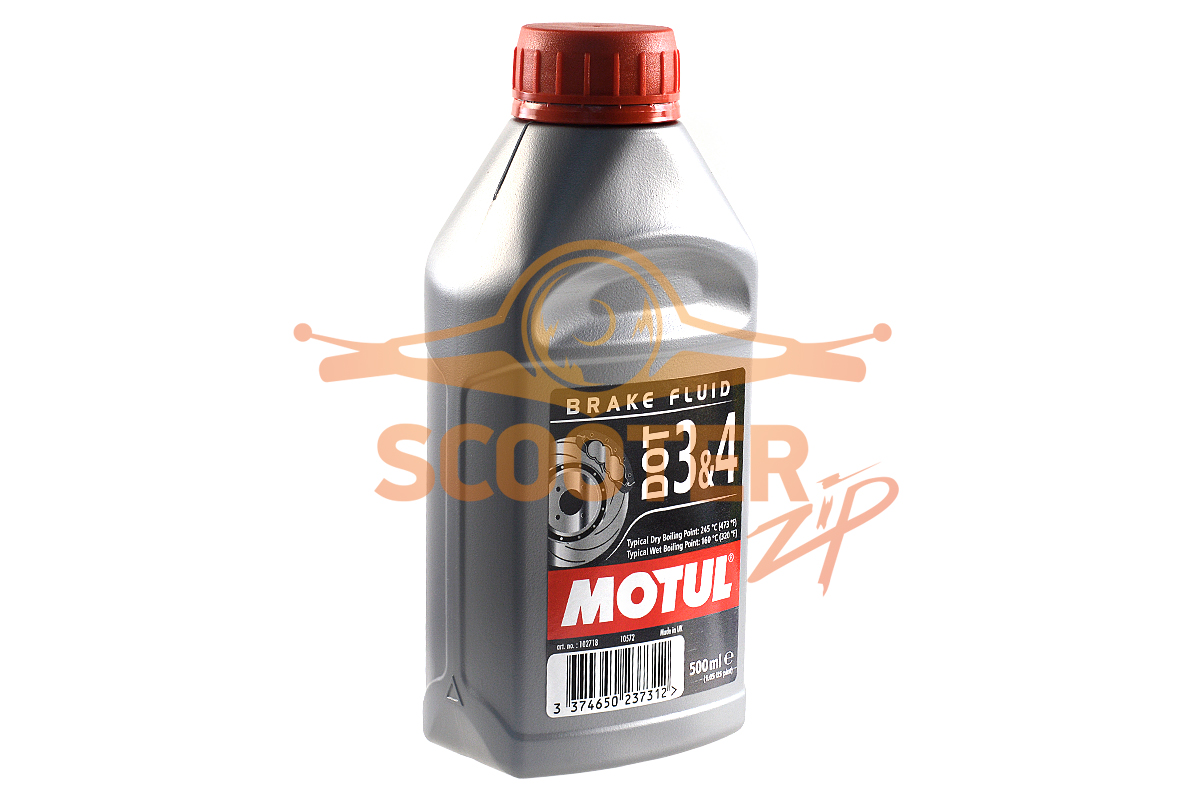Тормозная жидкость Motul DOT 3&4 Brake Fluid FL 0, 5 л для скутера Китаец с двигателем 152QMI, 102718