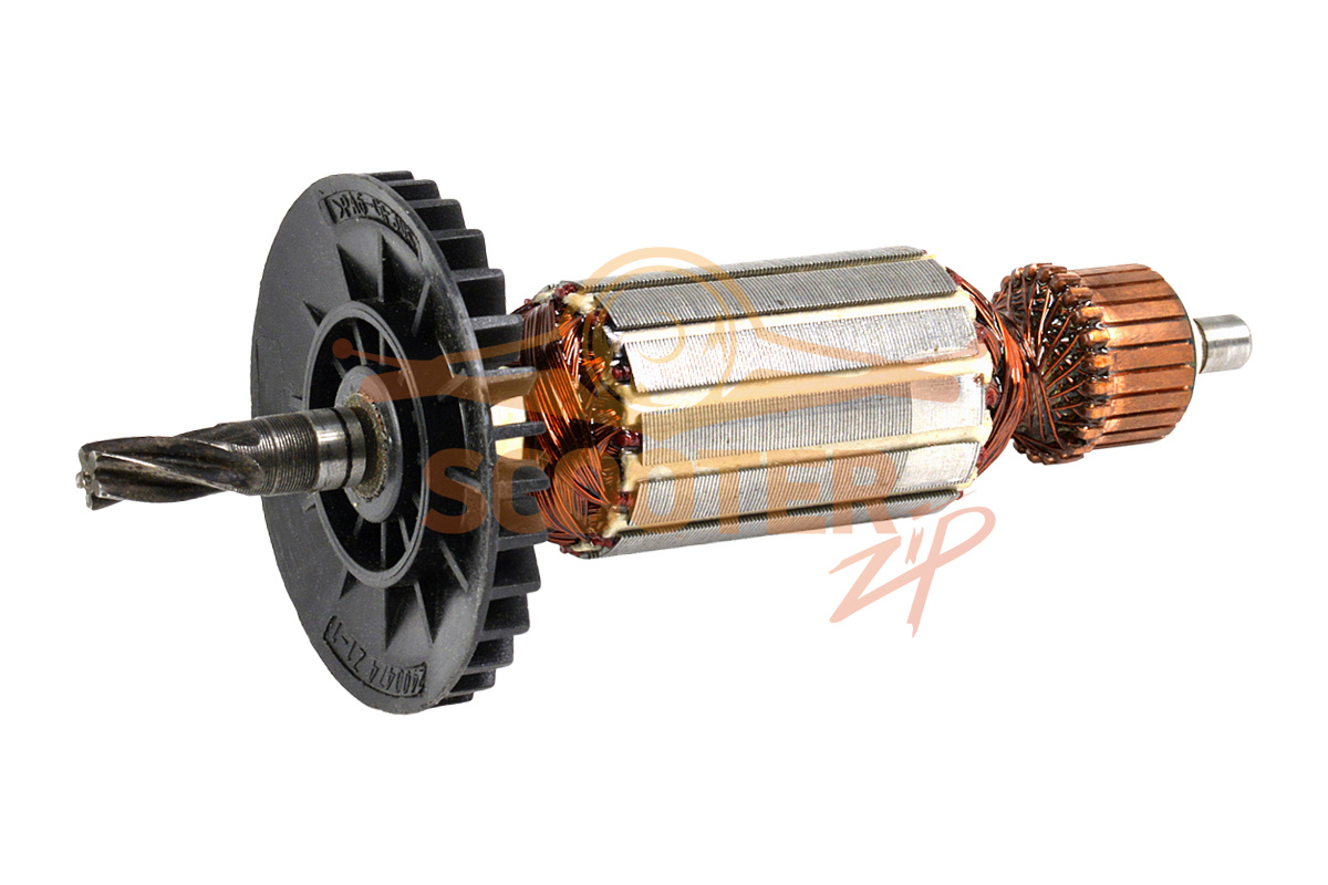 Ротор (Якорь) (L-151.5 мм, D-32 мм, 5 зубов, наклон вправо) для перфоратора MAKITA HR2455, 889-0428