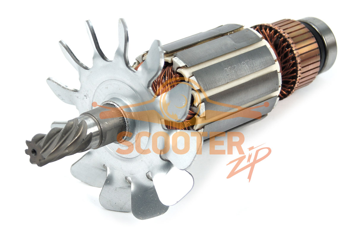 Ротор (Якорь) (L-187.5 мм, D-49.5 мм, 7 зубов, наклон влево) для пилы торцовочной MAKITA LS1440, 516728-5