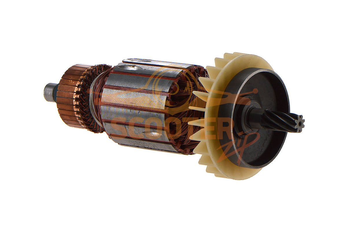 Ротор (Якорь) REBIR KZ3-350/400 (поз.12) 0310007460 (L-192 мм, D-54 мм, 8 зубов, наклон вправо), KZ3-400.01.00.00