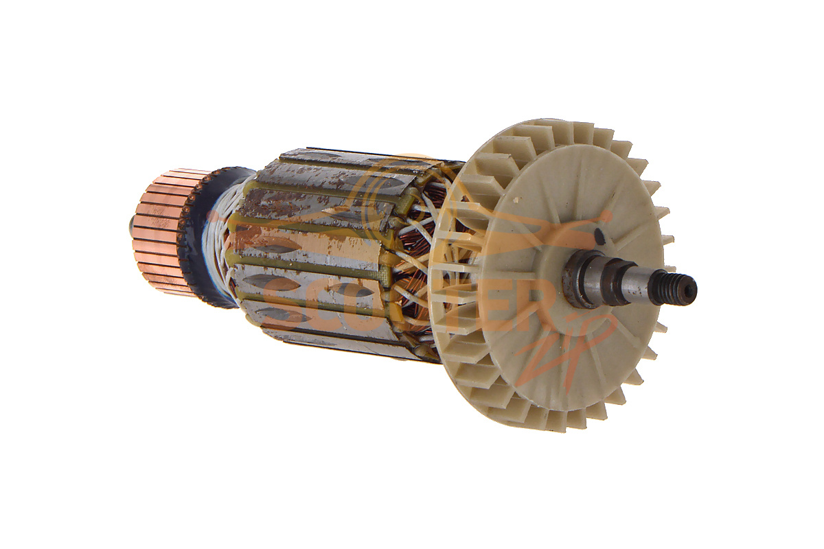 Ротор (Якорь) REBIR LSM-180_1800 9700009292 (L-197 мм, D-52 мм, резьба М8 (шаг 1.25 мм)), LSM-180/1800-31