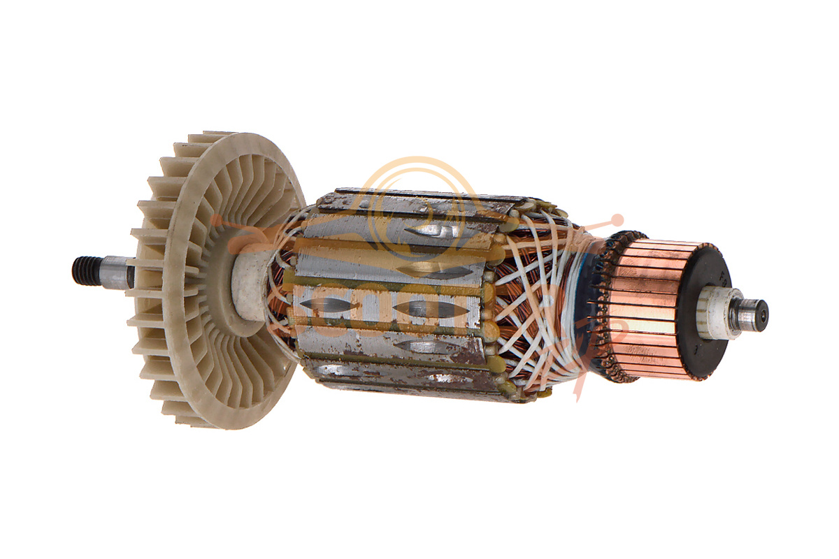 Ротор (Якорь) REBIR LSM-180_1800 9700009292 (L-197 мм, D-52 мм, резьба М8 (шаг 1.25 мм)), LSM-180/1800-31