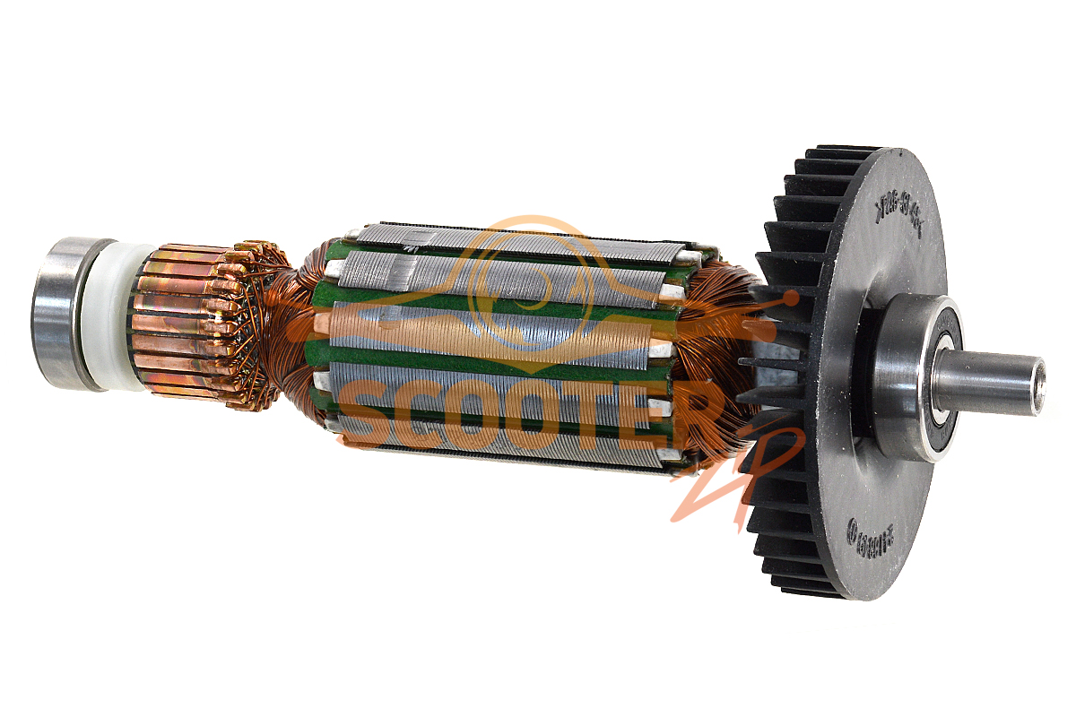 Ротор (Якорь) (L-142 мм, D-32 мм, внутренняя резьба М4) для машины шлифовальной ленточной MAKITA 9032, 517389-4