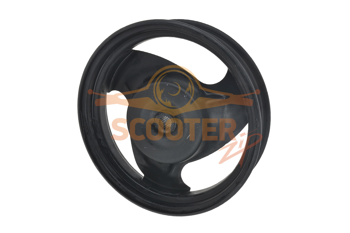Диск колеса 10 x 2.15 задний барабанный тормоз штампованный (19 шлицов колодки d-110мм) для скутера Honling QT-8 Cruiser, 195-1690zsh