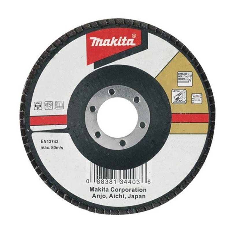 Лепестковый шлиф, диск Z120, 115мм плоский Makita, D-27660