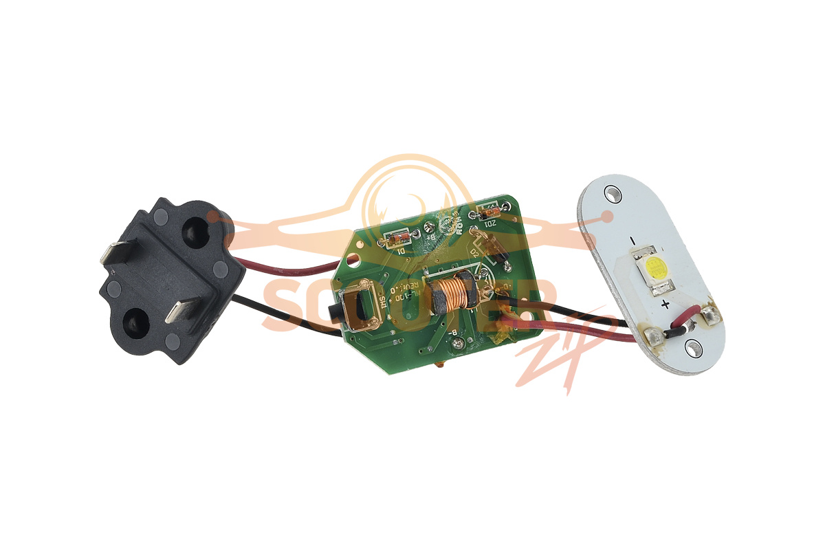 Электронно-световой блок в сб. (верс1) для фонаря аккумуляторного MAKITA ML101, GM00001142
