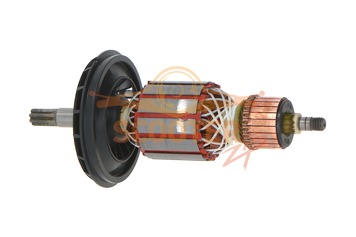 Ротор (Якорь) (L-185 мм, D-46 мм, 7 зубов, прямо) BOSCH GBH 5-40 DE аналог 1614011098, 889-0028