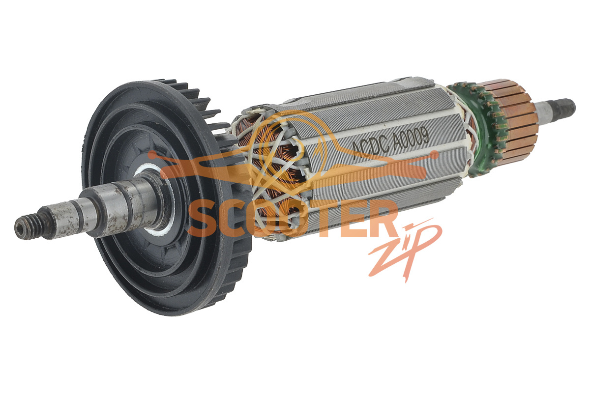 Ротор (Якорь) (L-191 мм, D-35 мм, резьба М6 (шаг 1.0 мм)) аналог 515228-2 для болгарки (УШМ) MAKITA 9565C, 889-0413