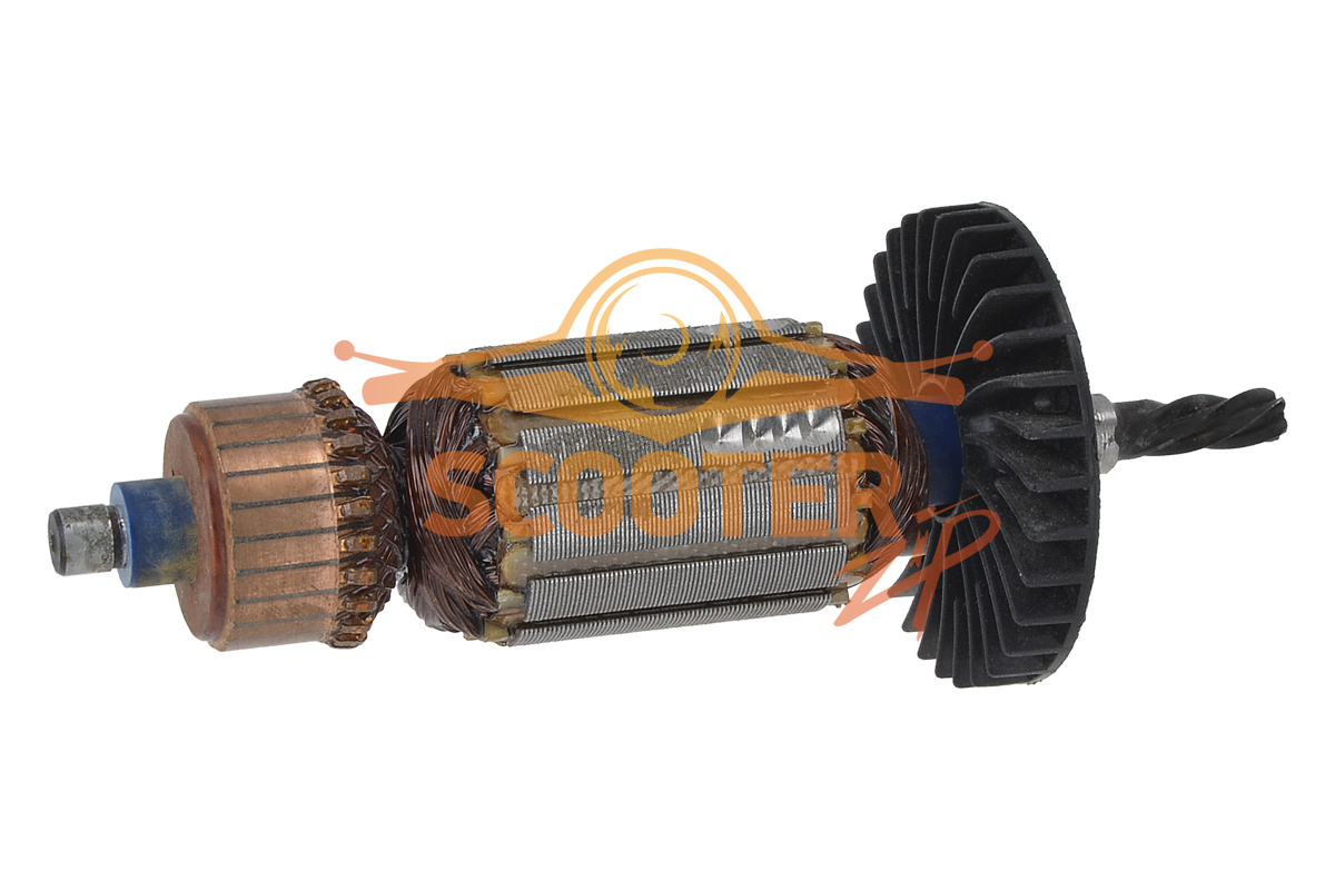 Ротор (Якорь) (L-138 мм, D-32 мм, 5 зубов, наклон влево) для дрели Фиолент МСУ2-10-РЭ, 889-0678