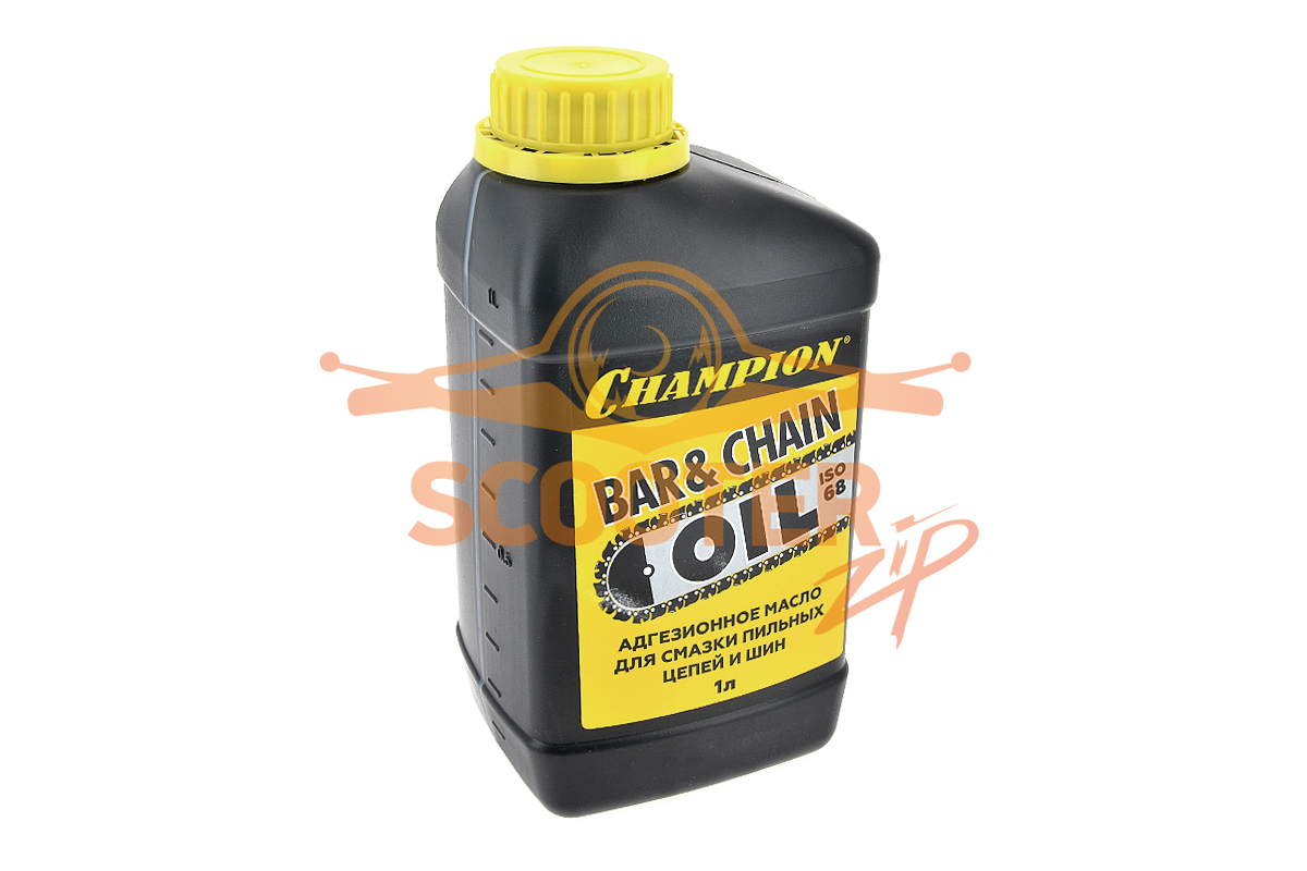 Масло для смазки цепи и шины (адгезионное масло) 1 литр для бензопилы CHAMPION 256, 952824