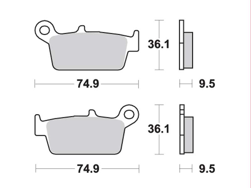 Колодки дискового тормоза TRW (Германия) для скутера Honda Lead 90 HF-05, MCB575