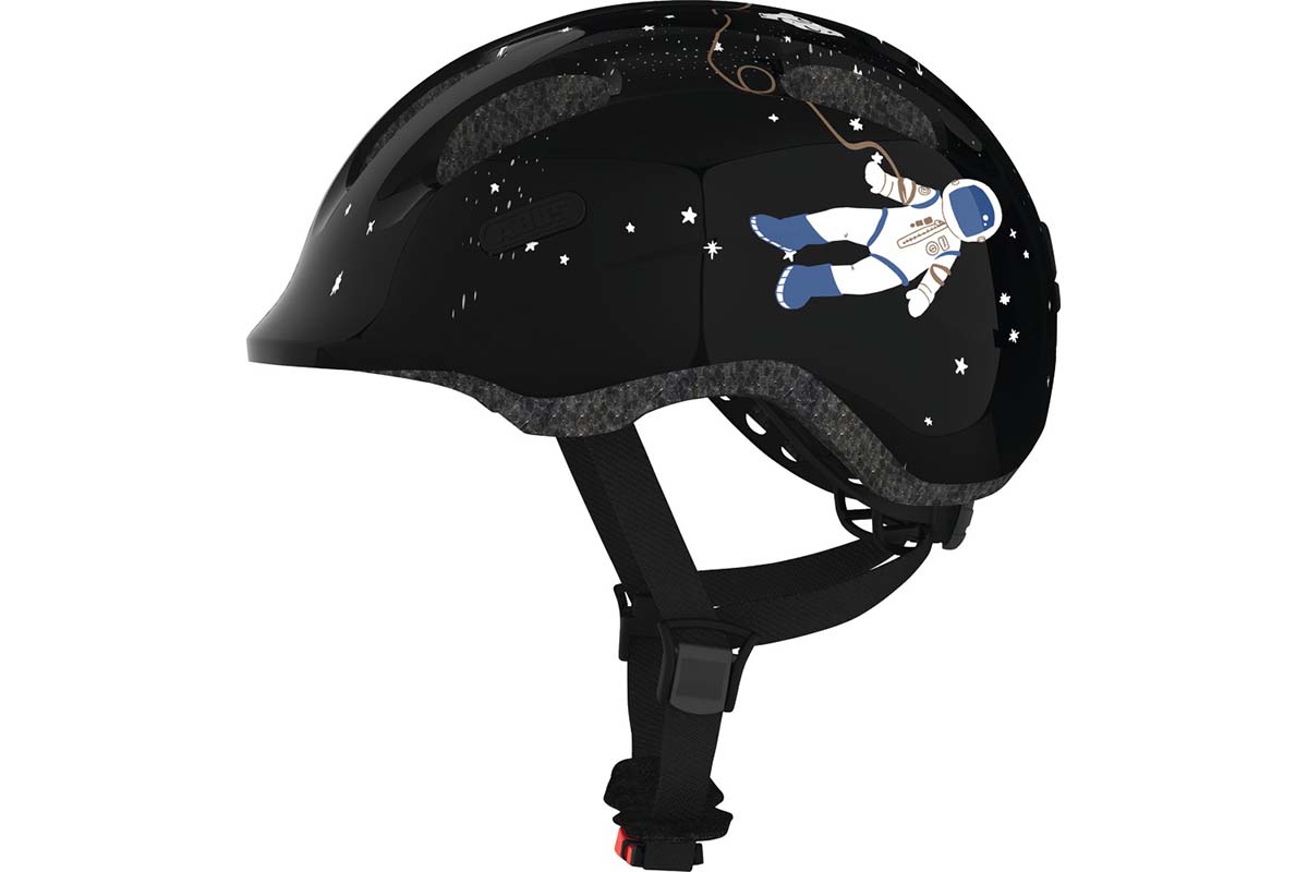 Шлем Smiley 2.0 детский M(50-55) с регулир., 240гр, 8отв, сетка от насекомых, черный космос ABUS NEW, 05-0072573