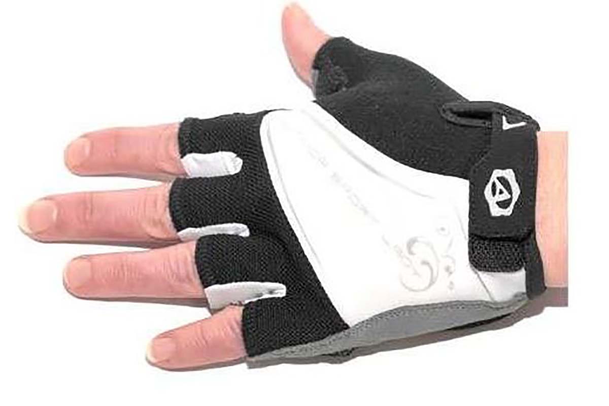Перчатки Lady Comfort Gel черно-бело-серые L гель/лайкра/синт.кожа с петельк. (20) AUTHOR, 8-7130562