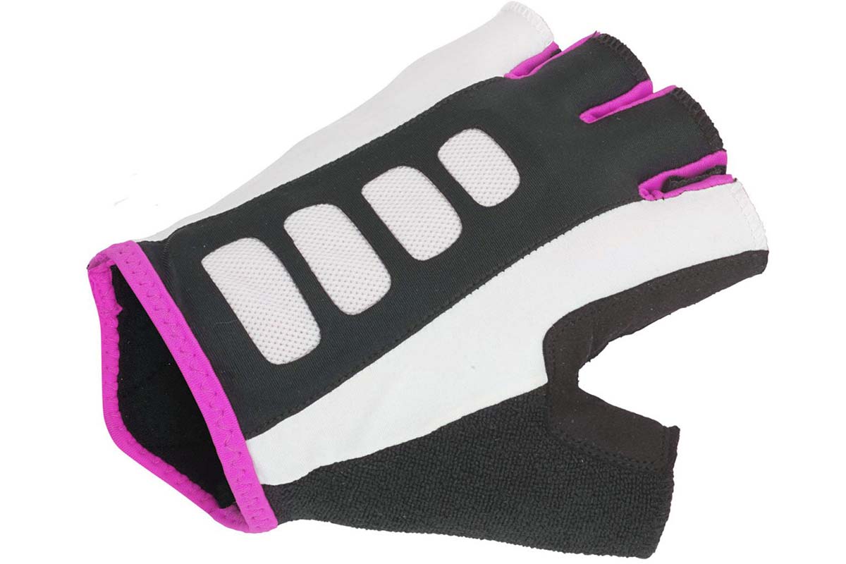 Перчатки Lady Sport Gel X6 жен. черно-розовые M гель/лайкра/синт. кожа с петельками AUTHOR, 8-7130656