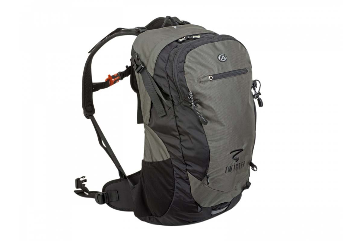 Рюкзак универсальный, TWISTER GSB X7 V=30л 850г с вентиляцией спины, светоотр. черно-серый AUTHOR NEW, 8-8100057