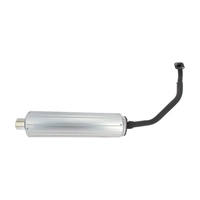 Глушитель для скутера с двигателем 4T 152QMI, 157QMJ 125/150сс с коленом (колесная база 12-13) MVH