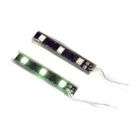 Подсветка светодиодная полоса (2шт) 3 SMD зеленый L=60мм