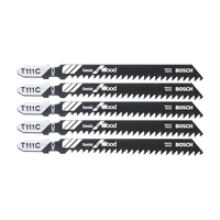 Пилка BOSCH для лобзика T 111 C Basic for Wood, HCS 5шт