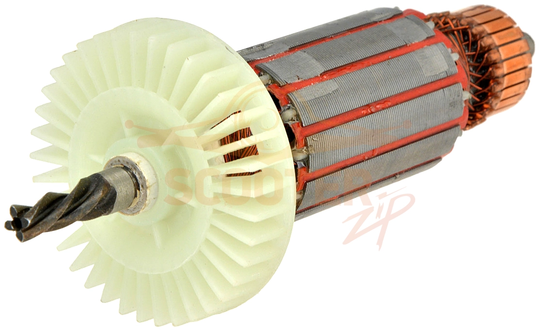 Ротор (Якорь) (L-157 мм, D-35 мм, 4 зуба, наклон влево) P.I.T. (PIT) PST90-C NEW , PST90-C1