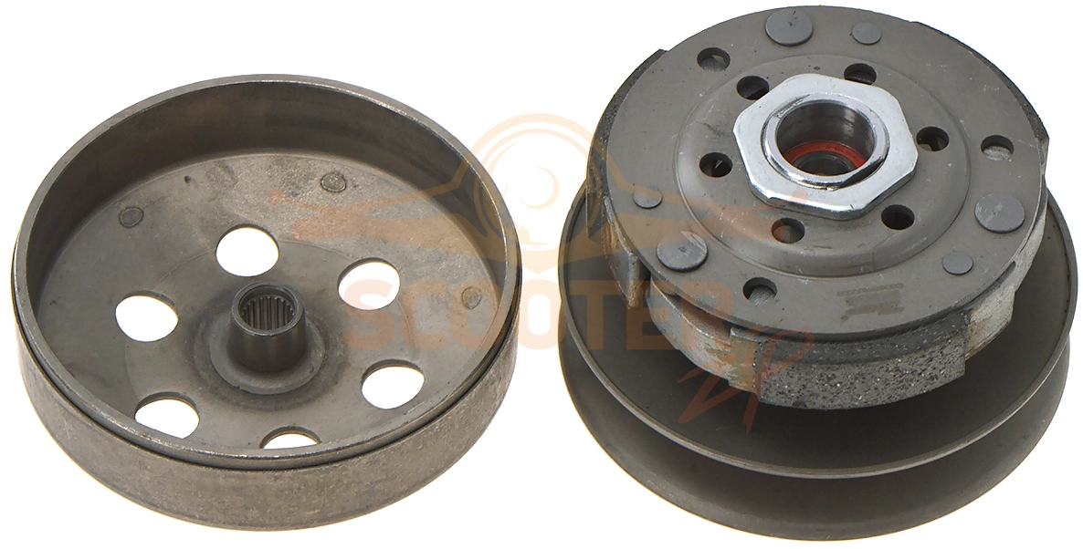 Вариатор задний в сборе для скутера Honda AF-18/24, 139QMB MVH