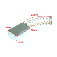 Щетка угольная 6x11x16 (1шт) для РЕСАНТА ДП-190/1800 (s/n GOL ~), ДП-20/190А (s/n GOL ~)