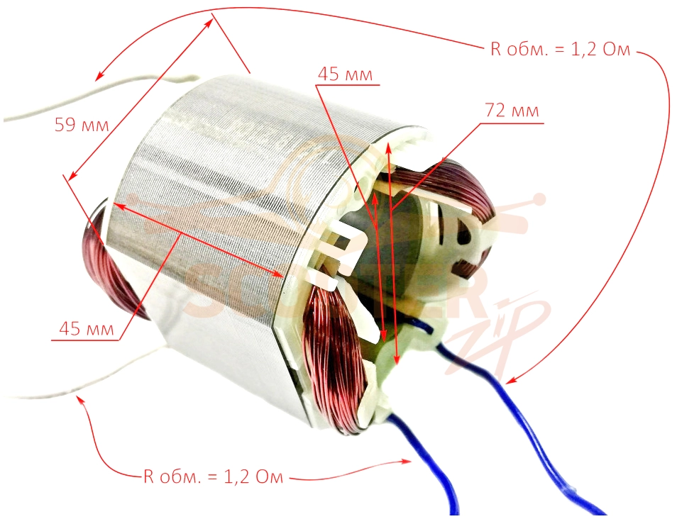 Статор L раб.=45 мм для ДП-185/1600(38) YHV