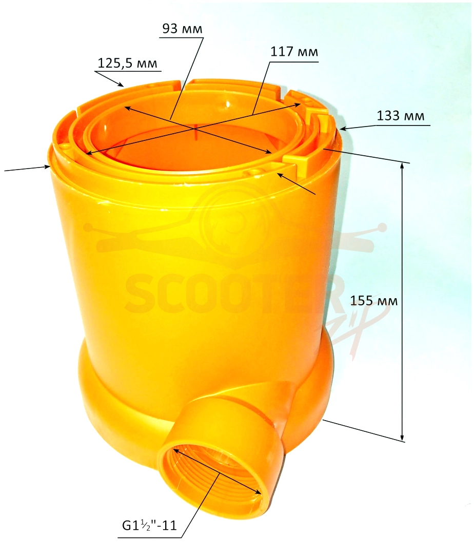 Корпус низ для насоса ВИХРЬ ДН-900 (s/n SMT~)