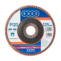 Круг лепестковый торцевой Edge 125мм*22,23мм*P120