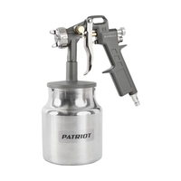 Пневмокраскораспылитель PATRIOT LV 162В.  н/б 1,0 л, сопло 1,5 мм, ,141- 200 л/мин, быстросъем 1/4.