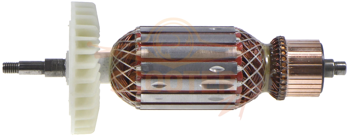 Ротор (Якорь) (L-220 мм, D-54 мм, резьба М8 (шаг 1.25 мм)) ЗУБР УШМ-П230-2600 П