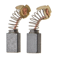 Щетка угольная 6х10х15 (пружина, пятак-уши) (2шт) MAKITA HK1800, HK1810, HM0810